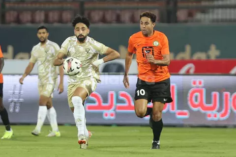 محمد إبراهيم يمنح البنك الأهلي التقدم أمام بيراميدز في الدوري المصري
